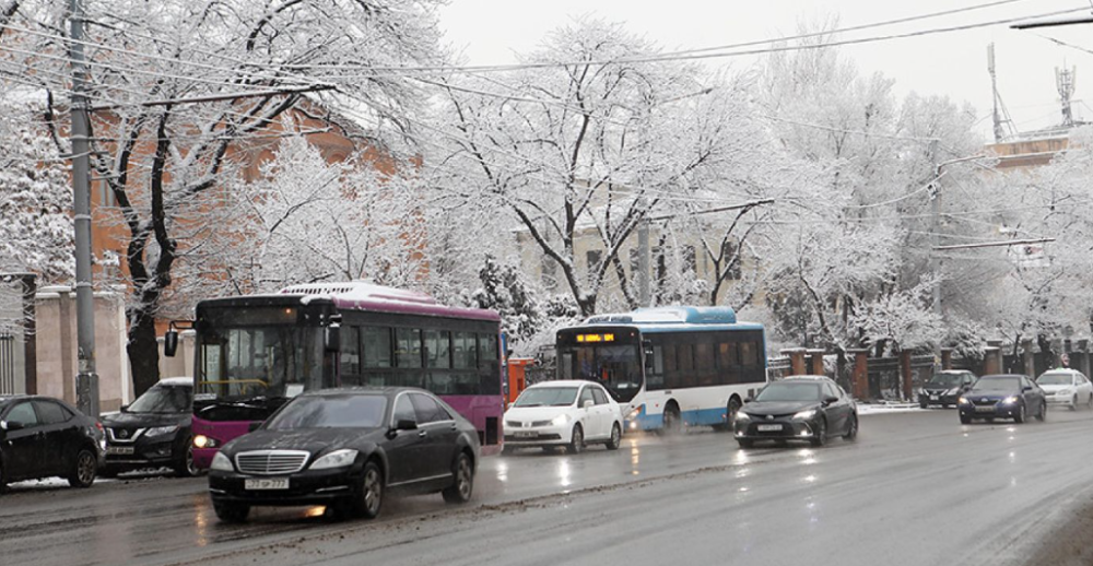 Ձյունը խնդիրներ է առաջացրել հանրային տրանսպորտի աշխատանքում