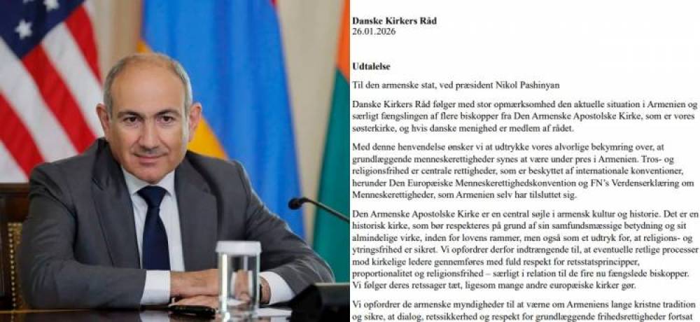 Մենք, բազմաթիվ այլ եվրոպական եկեղեցիներ, ուշադիր հետևում ենք Հայ Առաքելական Եկեղեցու կալանավորված չորս եպիսկոպոսների դատական գործերին. Դանիայի Եկեղեցիների Խորհուրդ