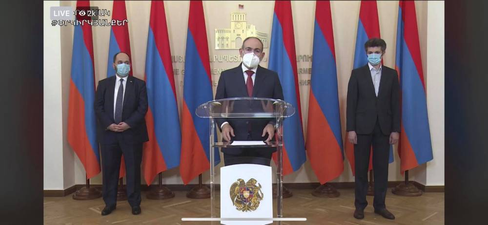 Նիկոլ Փաշինյանի, Արայիկ Հարությունյանի և Արսեն Առաքելյանի ճեպազրույցը. ՈՒՂԻՂ