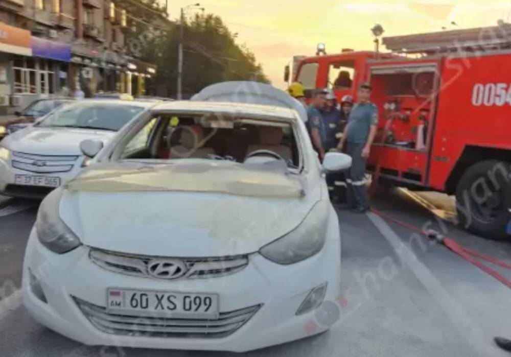Երևանում «Hyundai Elantra»-ում պшյթյnւն է տեղի ունեցել.1 հոգի տեղափոխվել է հիվանդանոց