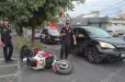 «Honda»-ի և մոտոցիկլի բախում Երևանում․ մոտոցիկլը կողաշրջվել է, մոտոցիկլավարը տեղափոխվել է հիվանդանոց