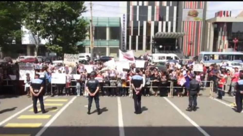 Բողոքի ակցիա՝ ի պաշտպանություն Մասիսի ձերբակալված քաղաքապետի