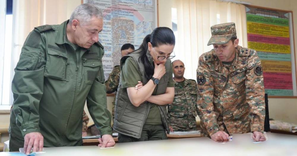 Աննա Վարդապետյանն այցելել է ՀՀ պաշտպանության նախարարության 2-րդ բանակային կորպուս. եղել Վերին Շորժայի դիրքերում (Photo)