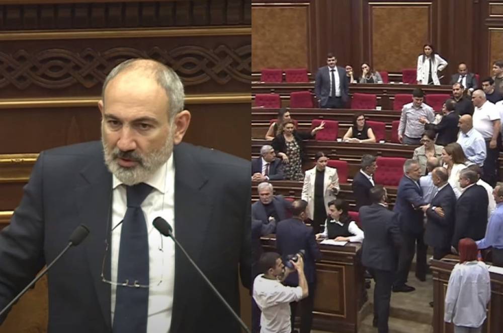 «Գլուխները պատին են տվել այդ գեներալները, վախկոտ դասալիքներ են»․ Փաշինյանի ելույթի ժամանակ ԱԺ-ում իրավիճակը կրկին լшրվեց․ ընդմիջում հայտարարվեց