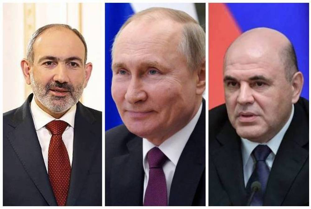 Նիկոլ Փաշինյանը շնորհավորական ուղերձներ է հղել Վլադիմիր Պուտինին և Միխայիլ Միշուստինին՝ Ռուսաստանի օրվա առթիվ
