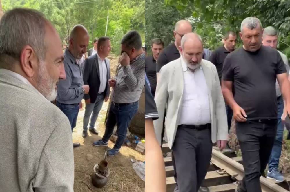 «Ե՞րբ է շինարարն իր ասած ժամկետում գործն արել»․ Փաշինյանն այցելել է երկաթգծի փլուզված հատված, զրուցել ու սուրճ խմել շինարարների հետ (տեսանյութ)