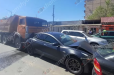 Շղթայական ավտովթար. Մասիսում բախվել են «Tesla»-ն, «BMW»-ն, «Lada Priora»-ն, «Opel»-ը և «Կամազ»-ը