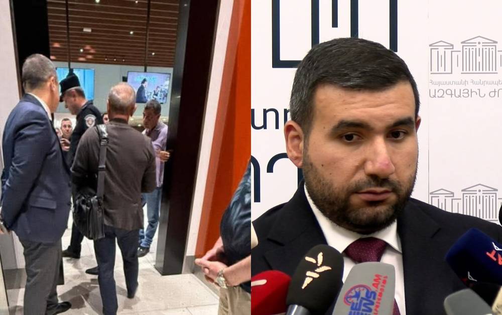 Թեժ վեճ Ալեքսանյանի և լրագրողների միջև․ ինչպես է Քոչարյանի նկարը հայտնվել իշխանության մոտ