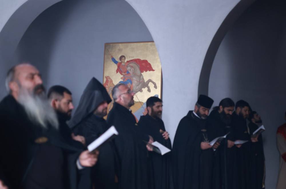 Տավուշի սահմանապահ Բերքաբեր գյուղի Սուրբ Գևորգ եկեղեցում Արևագալի ժամերգություն էր (Տեսանյութ)