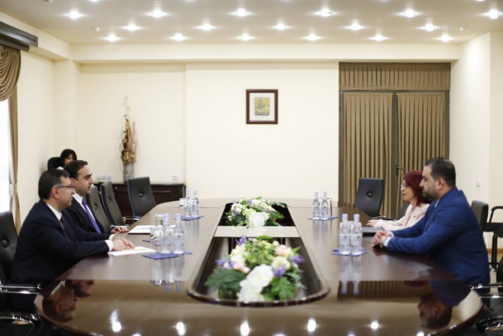 Տիգրան Ավինյանն ընդունել է Սիրիայի Հանրապետության դեսպանին
