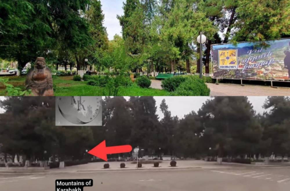 Ստեփանակերտի Վերածննդի հրապարակի հարակից տարածքում Ադրբեջանը քանդել է ավանդական հայ տատիկի կերպարը ներկայացնող արձանը
