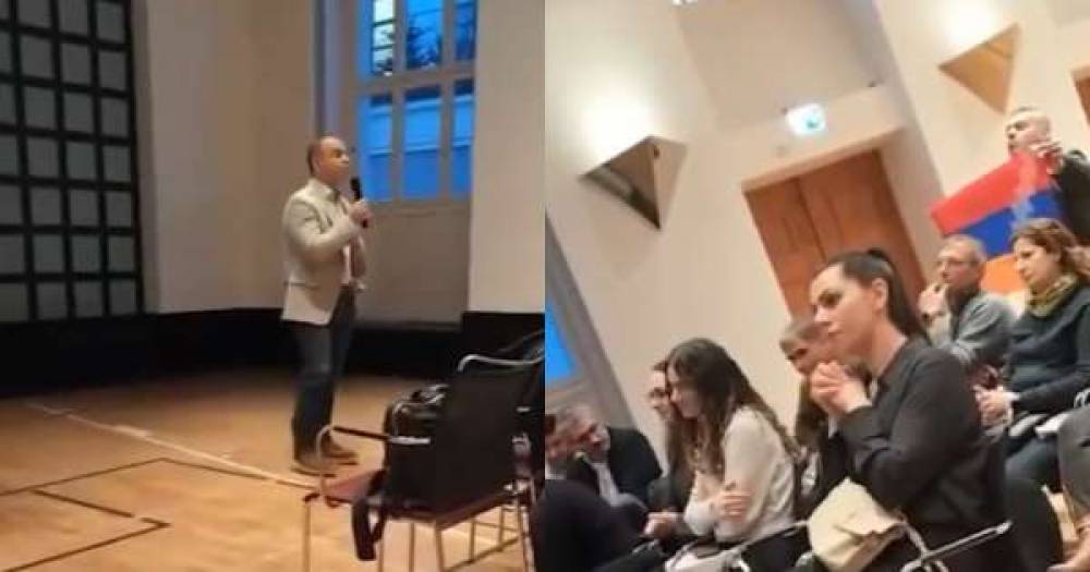 «Սփյուռքը քանդեցիք»․ վիճաբանություն՝ Զարեհ Սինանյանի և Արցախի դրոշը բերած սփյուռքահայի միջև (տեսանյութ)