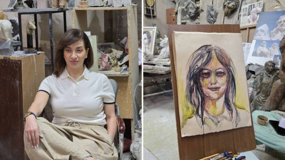 Աննա Հակոբյանը՝ բնորդուհու դերում