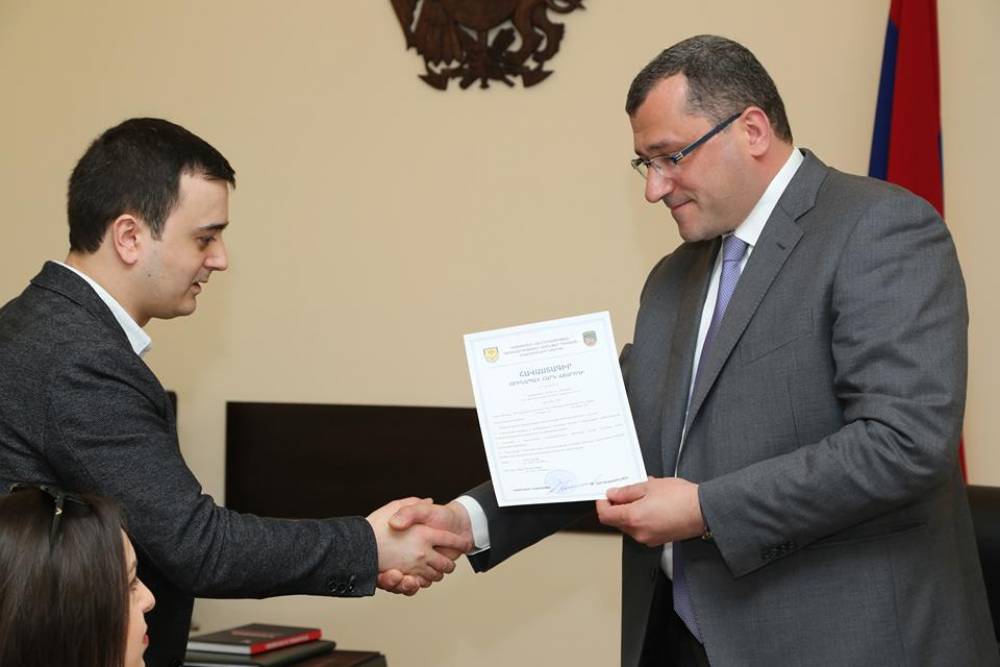 ՊԵԿ-ը հավաստագիր է շնորհել 40 տնտեսվարողի