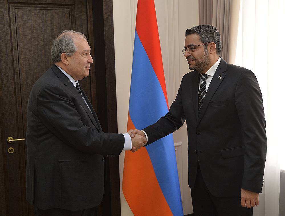 Արմեն Սարգսյանն ընդունել է Սիրիայի արտակարգ և լիազոր դեսպանին