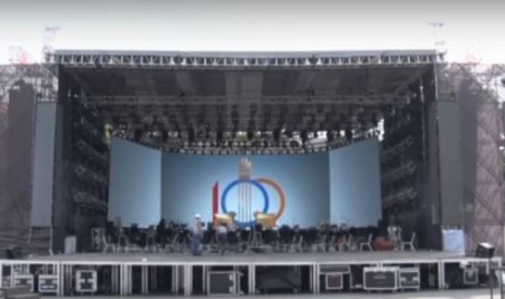 Հանրապետության գլխավոր հրապարակը պատրաստ է 100-ամյա Հանրապետության տոնական համերգին (տեսանյութ)