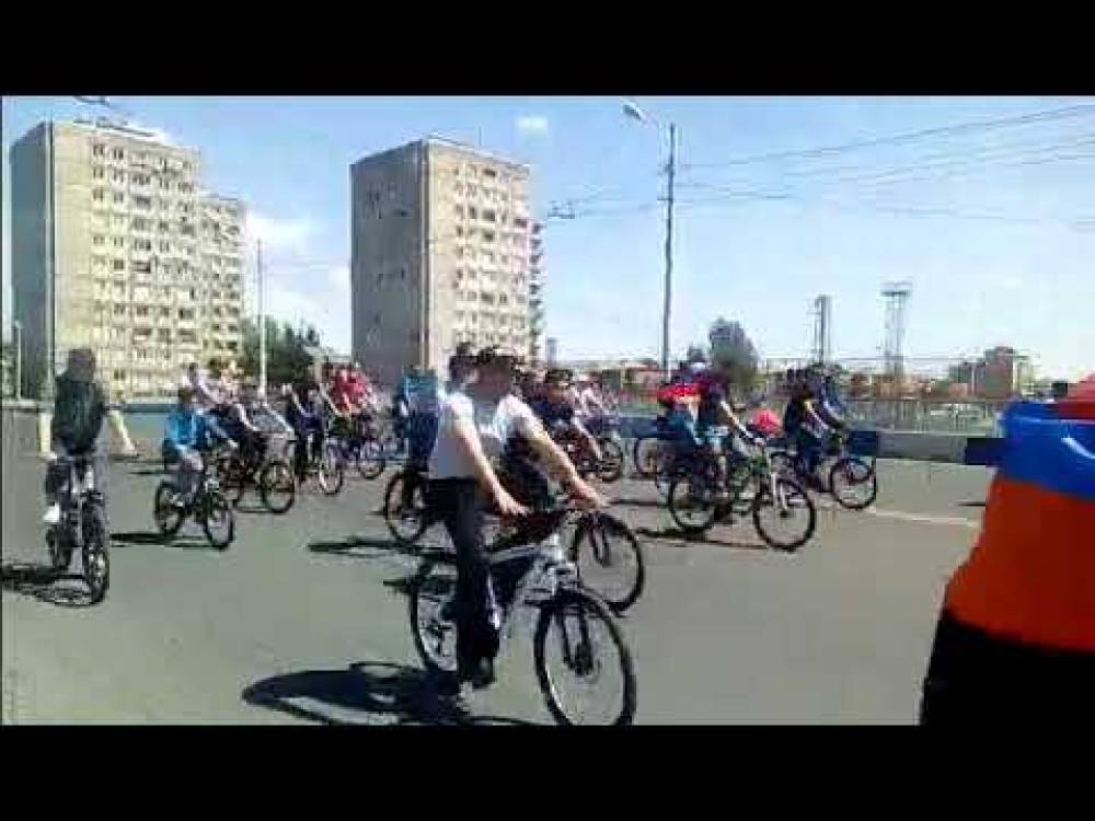 Հեծանիվներով ակցիա՝ Երեւանում (տեսանյութ)