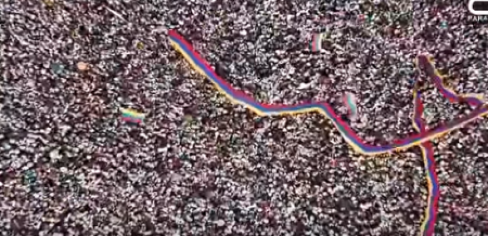 Հեղափոխության հրապարակն այսօր՝ թռչնի թռիչքի բարձրությունից (տեսանյութ)