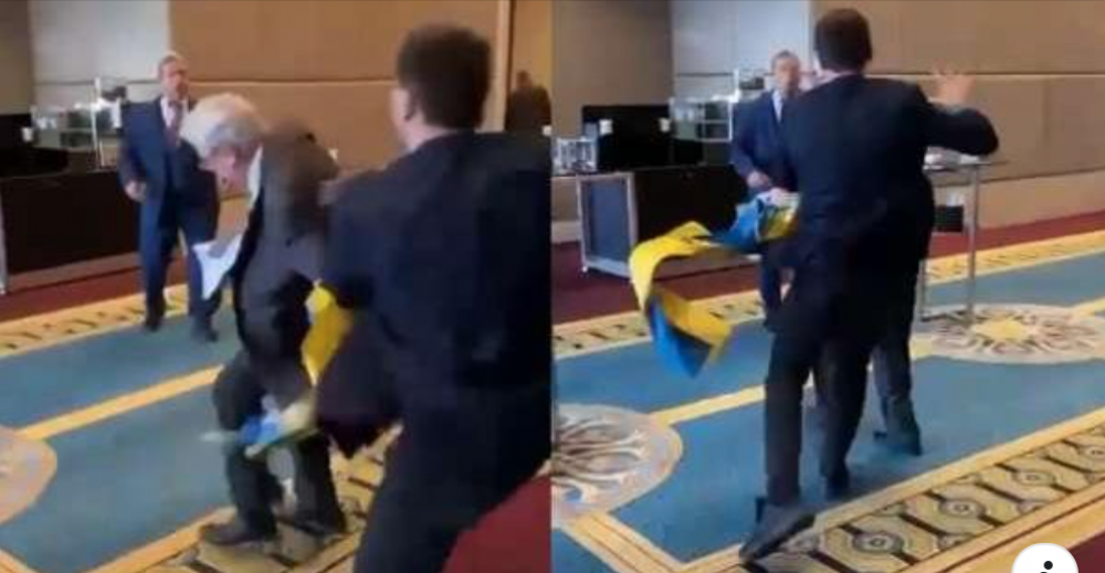 Ուկրաինացի պատգամավորը հարձակվել է ռուսական պատվիրակության անդամի վրա (տեսանյութ)