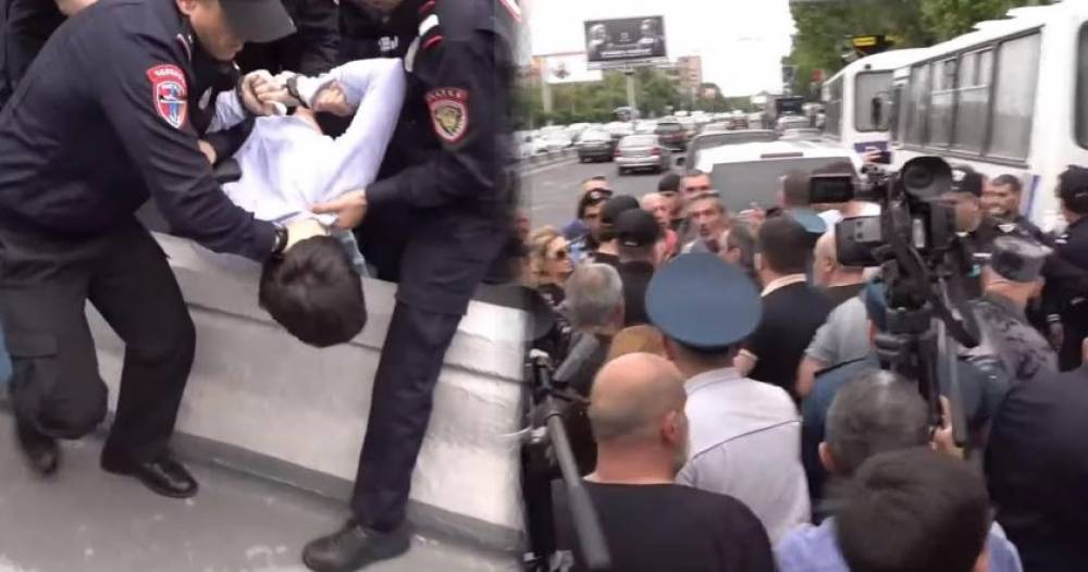 Բիրտ ուժի կիրառմամբ քաղաքացուն բերման ենթարկեցին. բախում՝ քաղաքացիների ու ոստիկանների միջև