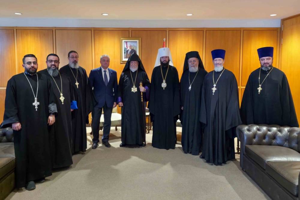 Մեծի տանն Կիլիկիո կաթողիկոսը Բեյրութում հանդիպել է Ռուս ուղղափառ եկեղեցու բարձրաստիճան հոգևորականների հետ
