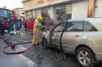 Արտակարգ դեպք՝ Երևանում. հրդեհ է բռնկվել «Acura» մակնիշի ավտոմեքենայում