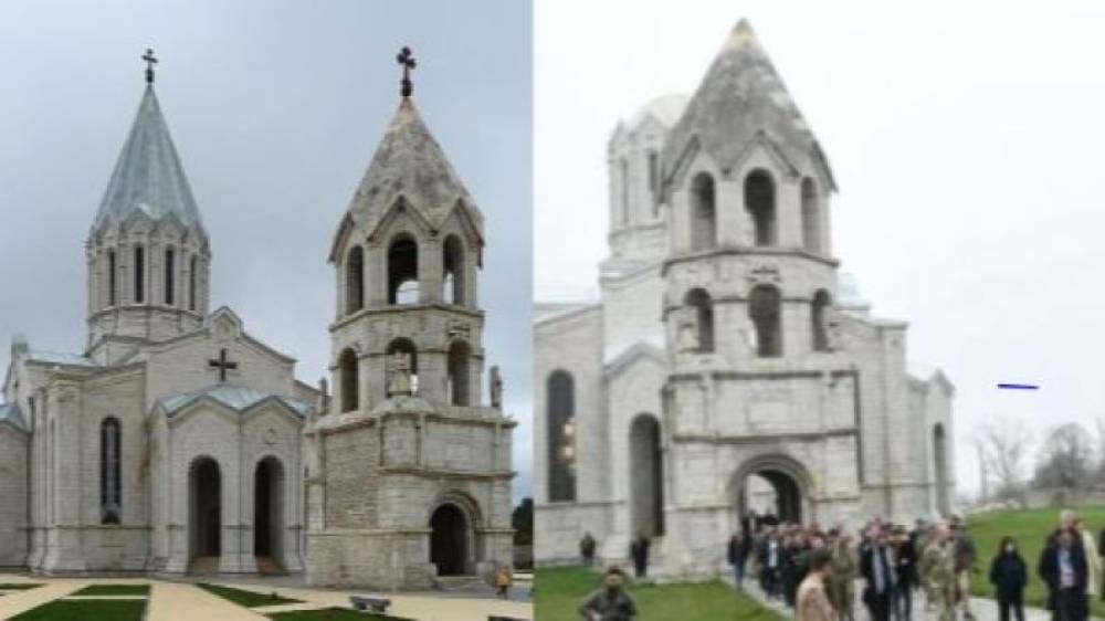 Շուշիի Ղազանչեցոց եկեղեցու անօրինական և կեղծ վերականգնումների՝ հայկական մշակույթից նրան օտարելու մասին են խոսում բազմաթիվ փաստեր