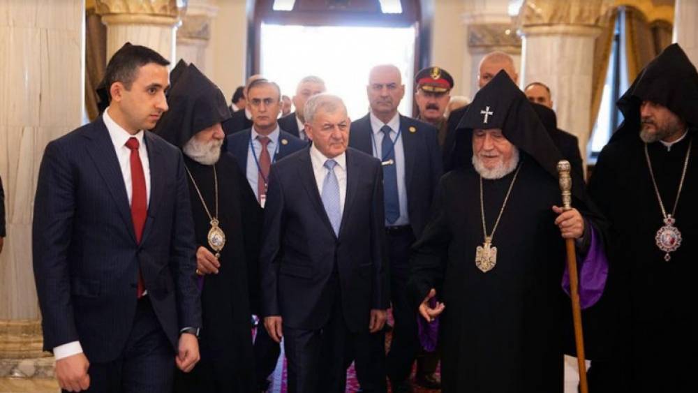 Կաթողիկոսը Իրաքի Նախագահին ներկայացրել է Ադրբեջանի կողմից Արցախի դեմ սանձազերծված ցեղասպանական գործողությունները