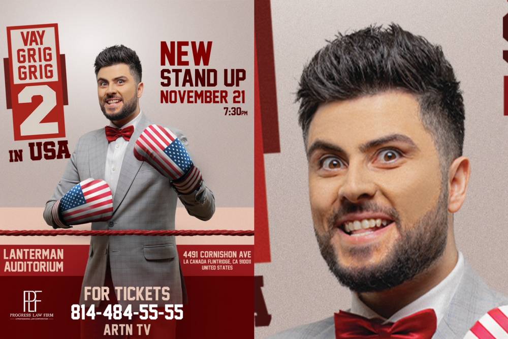 «Վայ Գրիգ Գրիգ» Stand up՝  Լոս Անջելեսում.մնացել են հաշված տոմսեր (տեսանյութ)