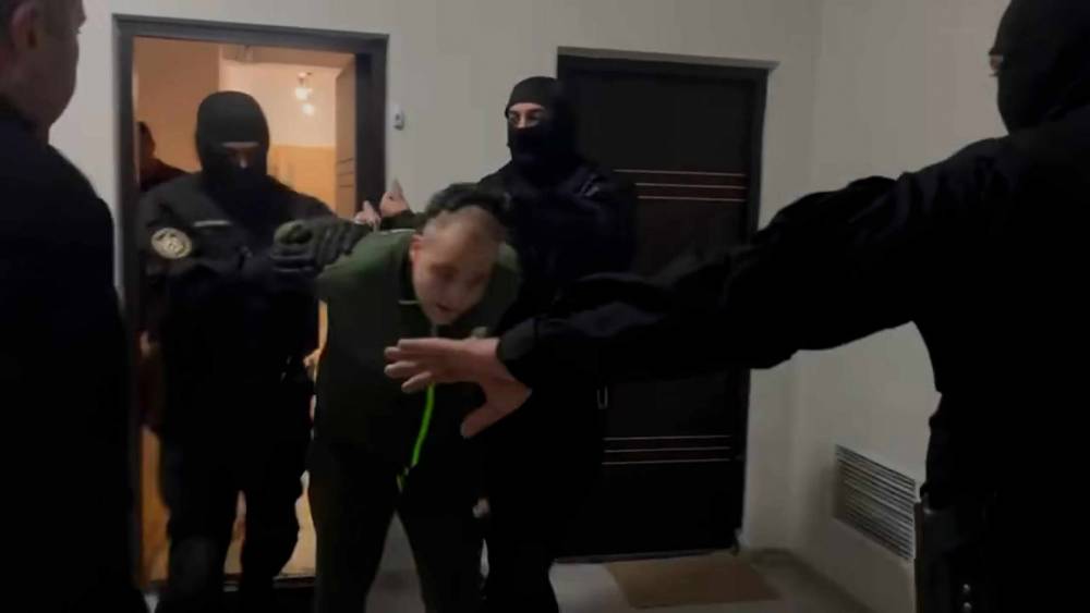 Կադրեր, թե ինչպես են ձերբակալում Նարեկ Սամսոնյանին