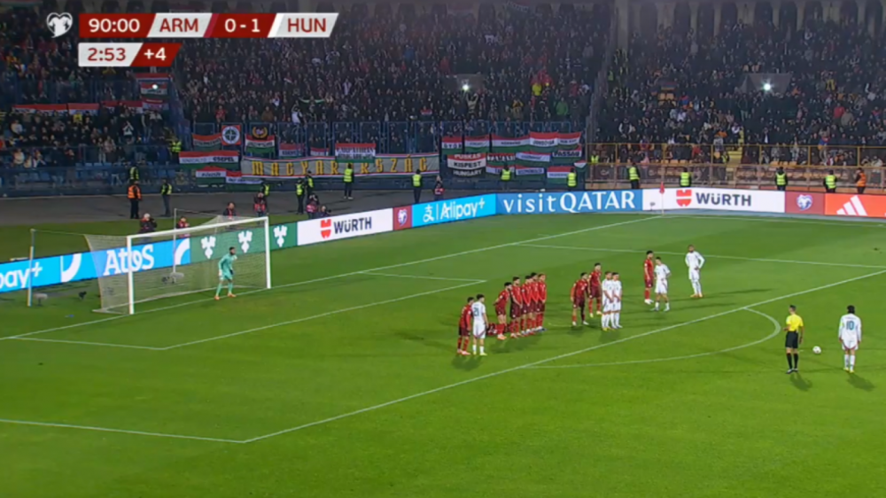 Հայաստանի հավաքականը 0։1 հաշվով զիջեց Հունգարիայի ֆուտբոլի ընտրանում