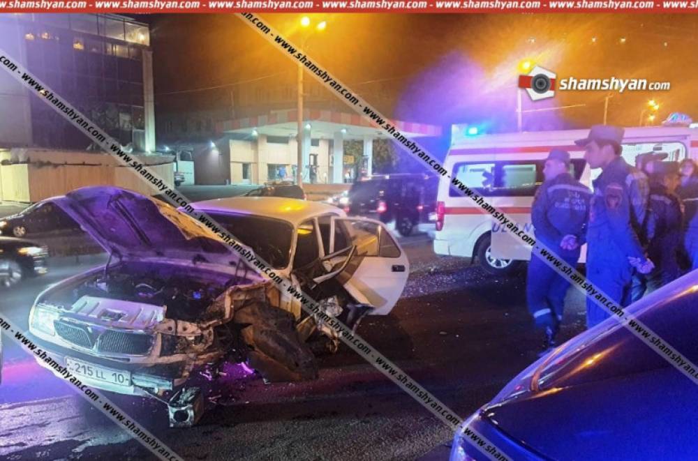 «Բելաջիո» ռեստորանի դիմաց բախվել են Toyota Corolla-ն ու ГАЗ 3110-ը, կա վիրավոր