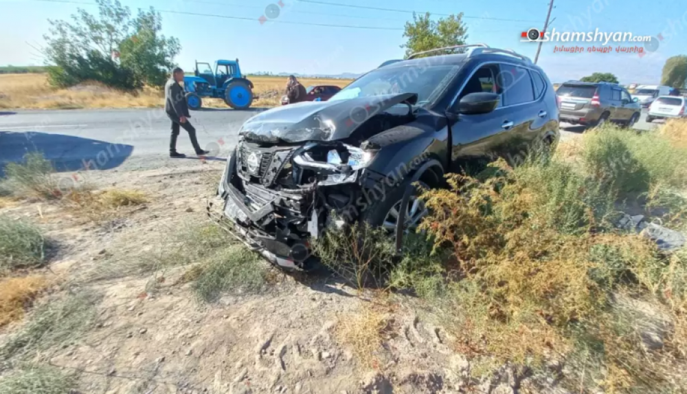 Արմավիրում բախվել են «Nissan Rogue»-ը, «Nissan March»-ը և «Opel Astra»-ն․ կա տուժած