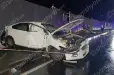 Երևանում «Ford Fusion»-ը կոտրել է էլեկտրասյունը և հայտնվել մայթին. կա վիրավոր