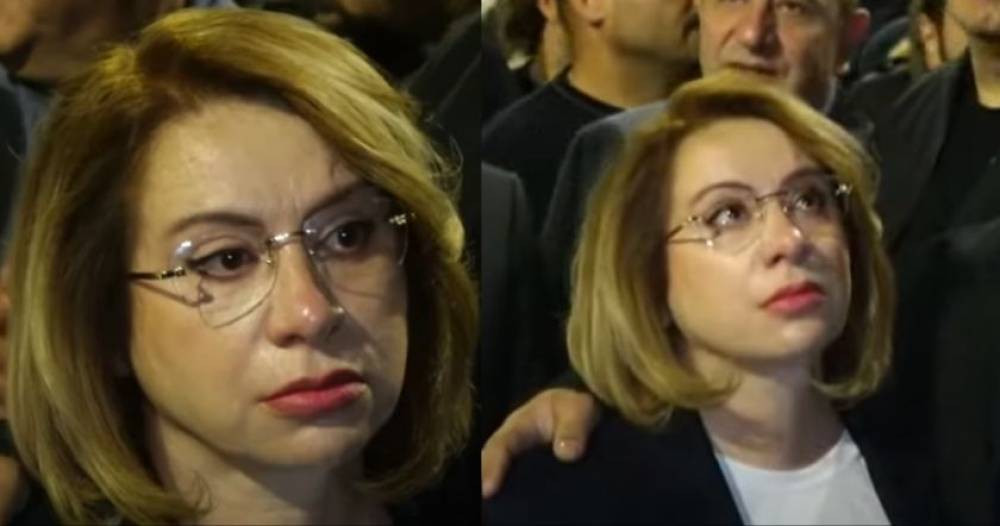Սամվել Կարապետյանի կինը լալիս է, չի կարողանում զսպել արցունքները
