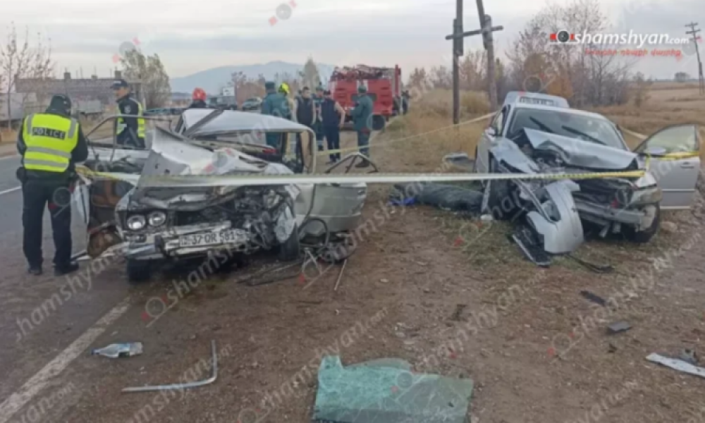 Քուչակում բախվել են «Volvo»-ն ու «VAZ 2106»-ը. կա 1 զոհ, 4 վիրավոր, այդ թվում՝ անչափահասներ. Shamshyan.com