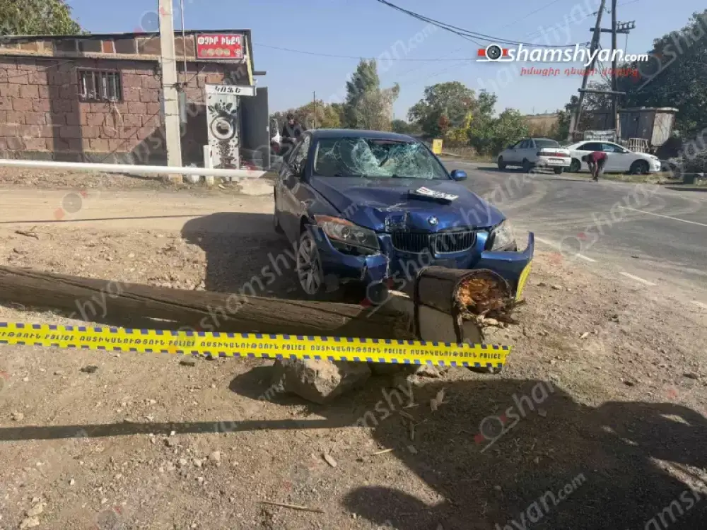 Մահվան ելքով վրաերթ՝ Կոտայքի մարզում. «BMW»-ն վրաերթի է ենթարկել հոտիոտնին, ապա բախվել էլեկտրասյանը