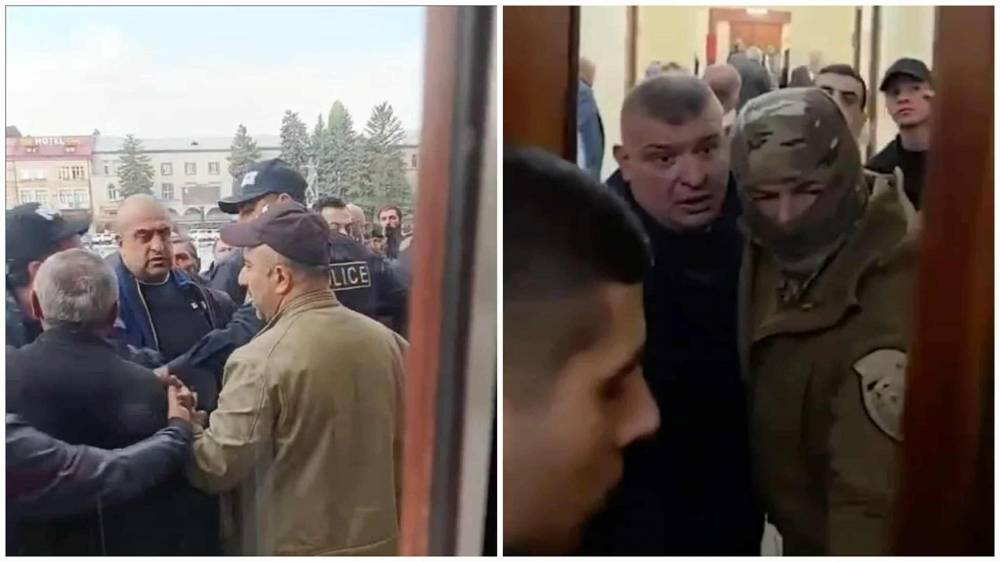 Գերլարված իրավիճակ.ԱԱԾ-ն փակել է Գյումրու քաղաքապետարանի բոլոր մուտքերը