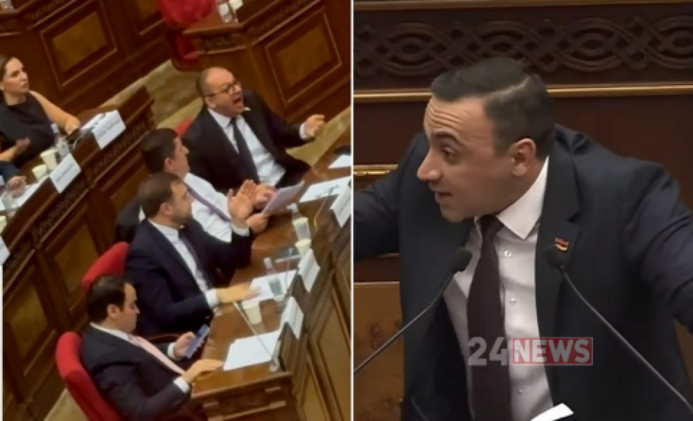 «Արի տենամ ինչ ես ասում». ՔՊ-ական Չախոյանի ելույթից հետո ԱԺ-ում կրկին վիճակը լարվեց