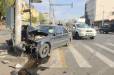 Մալաթիայում բախվել են «Toyota»-ն և «Mercedes»-ը. վերջինը բախվել է երկաթե էլեկտրասյանը. կա վիրավոր