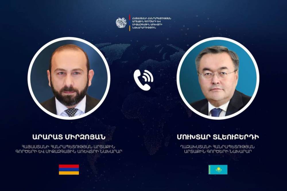 Արարատ Միրզոյանը և Մուխտար Տլեուբերդին մտքեր են փոխանակել խաղաղության ամրապնդմանն ուղղված շարունակական ջանքերի շուրջ