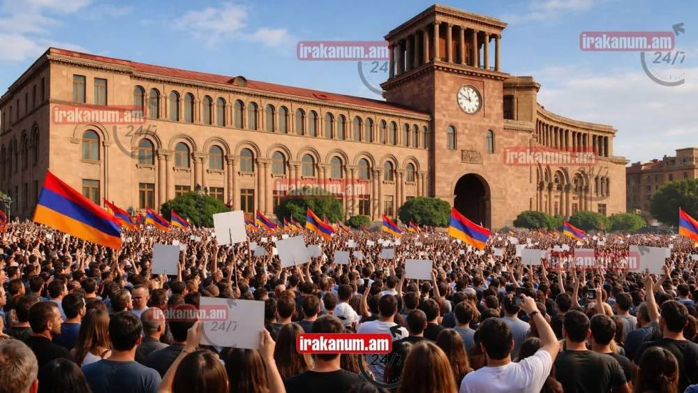 Հիմա. Արցախցիները բողոքի ակցիա են իրականացնում կառավարության դիմաց