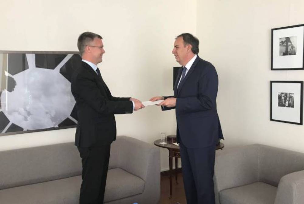 Շվեդիայի նորանշանակ դեսպանն իր հավատարմագրերի պատճեն հանձնեց ԱԳ նախարարի տեղակալին