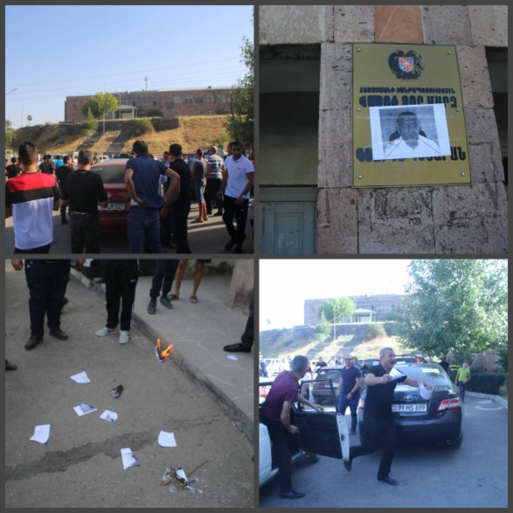 «Քայլ արա մերժիր Մհերին». այրվեց ՀՀԿ-ական գյուղապետի լուսանկարը (տեսանյութ)