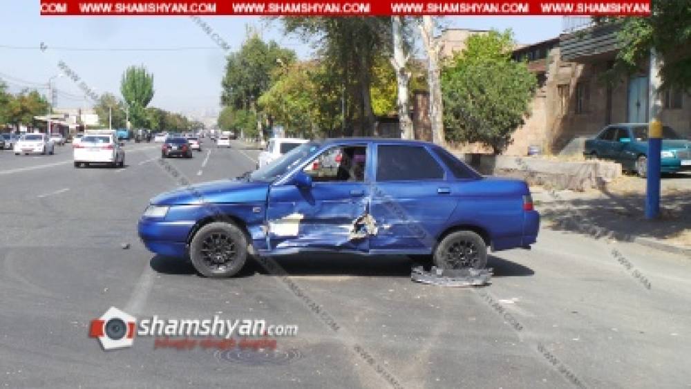 Ավտովթար Երևանում. բախվել են Opel Zafira-ն ու ВАЗ 21102-ը. կա վիրավոր
