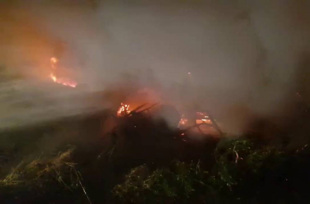 Լճաշեն գյուղում այրվել է ավտոմեքենա և մոտ 600 հակ անասնակեր