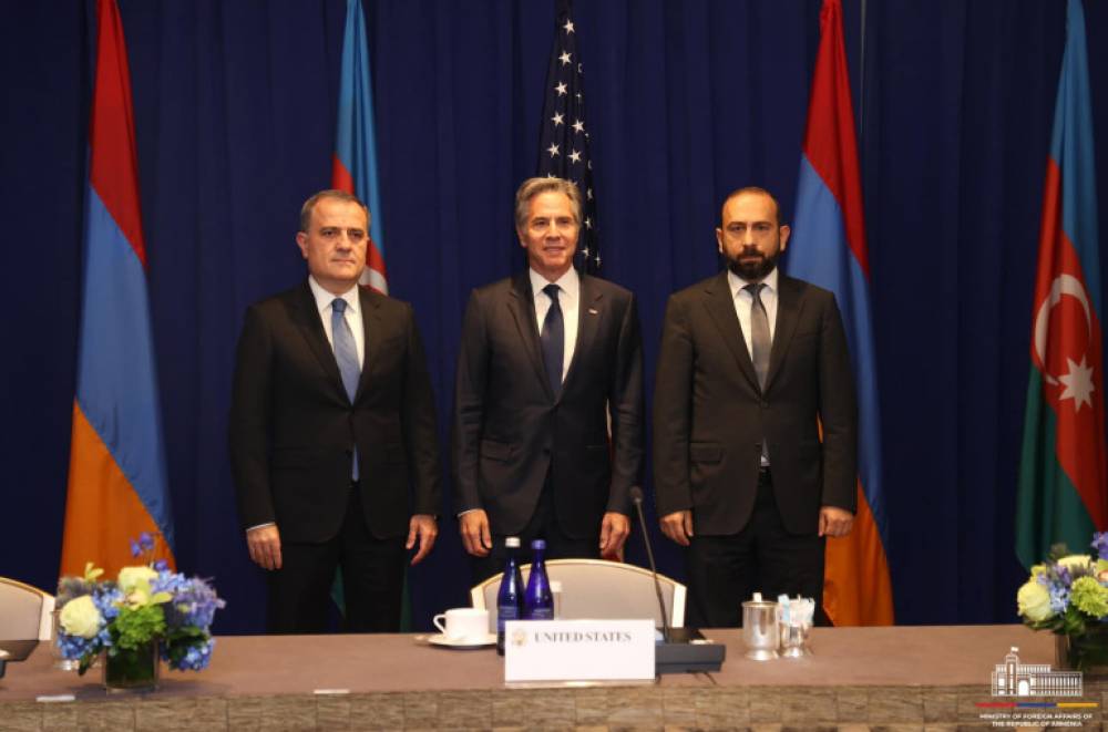 Միրզոյան-Բայրամով-Բլինքեն հանդիպման ընթացքում կողմերը համաձայնել են ներդնել ջանքեր «Խաղաղության համաձայնագրի» կնքման ուղղությամբ