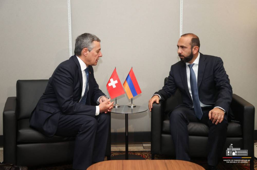 Արարատ Միրզոյանն ու Շվեյցարիայի ԱԳ նախարարը քննարկել են տարածաշրջանային անվտանգության հարցեր