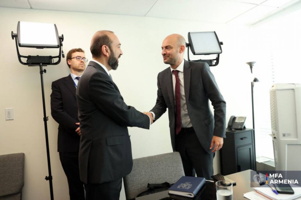 ՄԱԿ-ի Գլխավոր ասամբլեայի շրջանակներում ջերմ զրույց ունեցա Ֆրանսիայի ԱԳ նախարար Ժան-Նոել Բարոնի հետ․ Միրզոյան