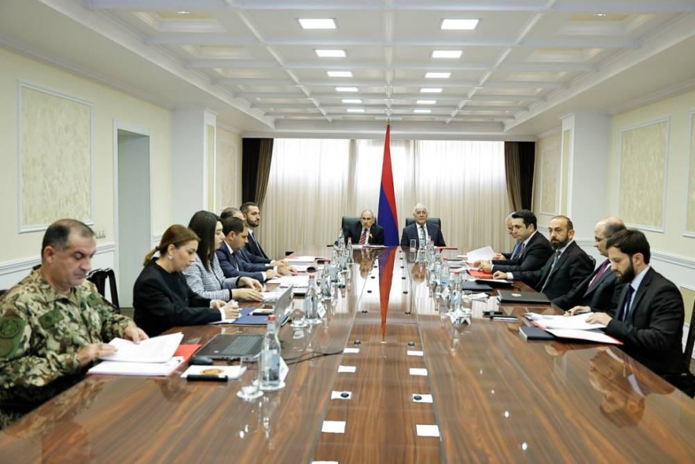 Նիկոլ Փաշինյանի գլխավորությամբ տեղի է ունեցել Անվտանգության խորհրդի հերթական նիստը